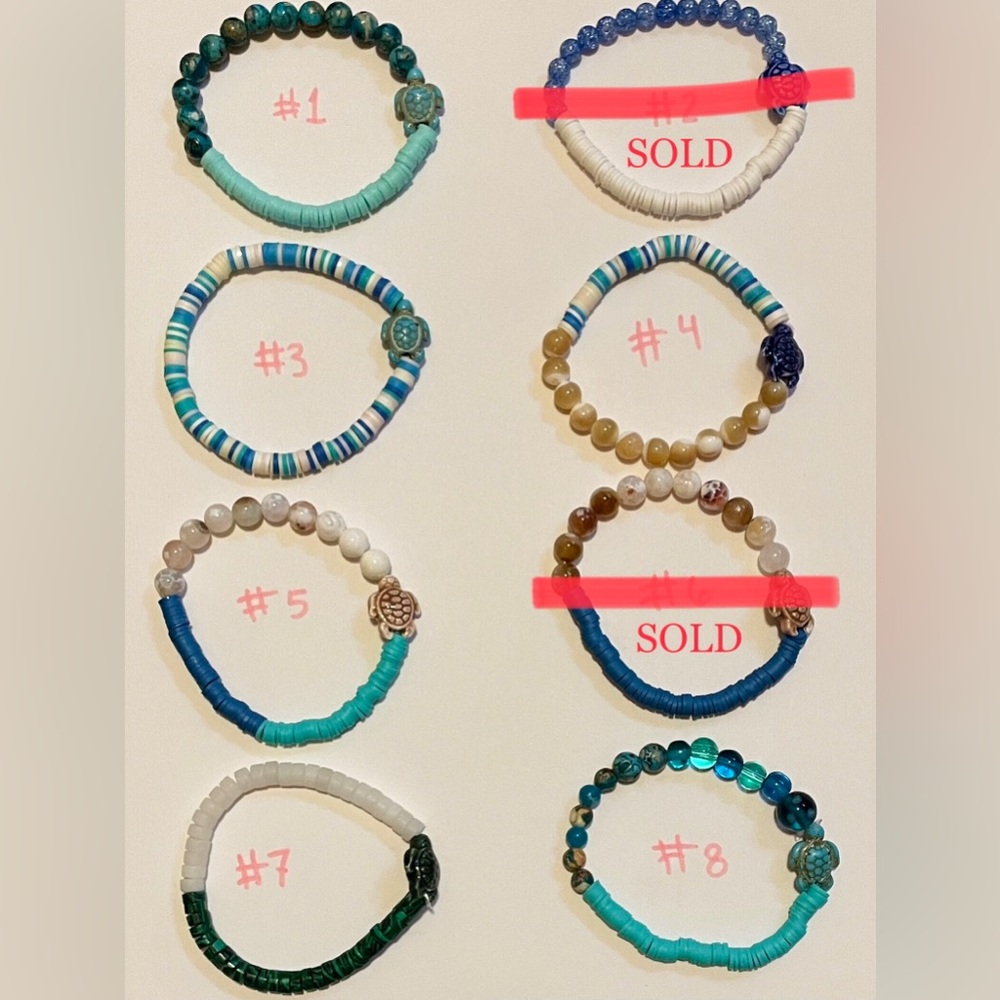 Handmade Turtle bracelets 🐢